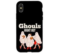Ghouls Night Out Girls Halloween Gruppo Dolcetto o scherzetto Custodia per iPhone X/XS