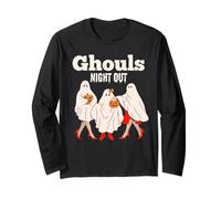 Ghouls Night out Girls Halloween Gruppo Dolcetto o Scherzetto Maglia a Manica