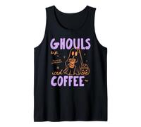 Ghouls Sip Iced Coffee Halloween Fall Autumn Coffee Lover Canotta