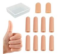 GHPKOTW 10 Pezzi Protezioni Per Dita In Silicone, Gel Manicotti Per Dita E Pollici, Protezioni Per Dita In Gel, Copridito In Silicone, Gel Manicotti Per Dita, Proteggi Dita, Pratici Per Casa E Lavoro