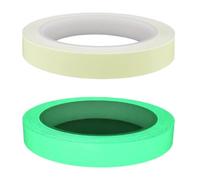 GHPKOTW 2 Pezzi Nastro Luminoso 3Metri X 1.5Cm/2Cm Nastro Fluorescente Adesivo Glow in The Dark Tape Nastro di Avvertenza Nastro Sicurezza Autoadesivo Rimovibile Impermeabile
