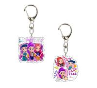 GHPKOTW 2 Portachiavi Kpop, portachiavi anime, merchandising Kpop, portachiavi, regalo di compleanno,regalo di Capodanno per un amico, ciondoli in acrilico con l'effigie