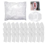 GHPKOTW 200 Pezzi paraorecchie Doccia impermeabili, Monouso,paraorecchie impermeabili,paraorecchie Doccia impermeabili,Trasparente Cuffie Orecchio con fascia elastica,per casa e hotel, Bagno, Spa,ect