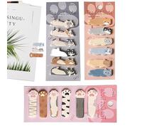 GHPKOTW 3 Confezioni Regalo Tema Gatto, 540 Foglietti Adesivi Carini, Segnapagina Adesivi, Blocchetti Memo, Articoli Scolastici, Regalo Inizio Scuola, Accessori Ufficio, Per Amanti dei Gatti