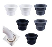GHPKOTW 6 Pezzi Tubo Di Scarico Guarnizione Tubo, Lavatrice Scarico Adattatore, Deodorante Scarico Lavatrice, Siphon Guarnizione Lavandino Scarico Per Lavatrice Bagno Cucina Per Tubi 33-43 Mm