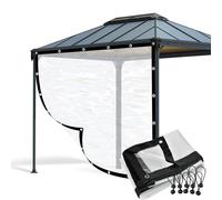 GHPLY Tenda in vinile trasparente impermeabile per esterni, pannello laterale per pergola, patio, pergola, veranda, gazebo divisorio (2,5 x 3 m / 8.2x9.84ft)