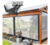 GHPLY Tende per esterni, pannelli laterali per pergola, con occhielli, trasparenti, per patio, veranda, recinzione, personalizzabile (3 x 1,2 m / 9.84x3.94ft)