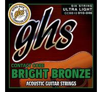GHS CCBB10 - Set di corde acustiche per chitarra acustica, 10-46 contatti, colore: bronzo brillante