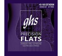 GHS corde CM3050 4-string Bass Precision ballerine, acciaio INOX Flatwound 96,5 cm, avvolgimento, Custom Medium (.045-.105)