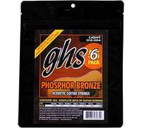 GHS Fosforo bronzo - S325 - Acoustic Guitar String Set, Light, .012-.054, confezione da 5