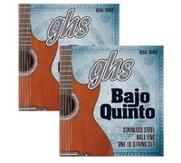 GHS Strings Bajo Quinto, set di corde in acciaio inox, estremità sferica, 10 corde, 2 pezzi