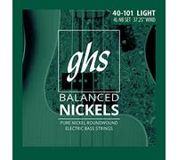 GHS™ Strings »BALANCED NICKELS - 4L-NB - 4-STRING BASS« Corde per Basso Elettrico - Pure Nickel 205 - Light: 040-101