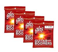 GHS Strings - Corde per chitarra elettrica nichelata - GBTM SET - True Medium (011-050) con (028-D) e (038-A) - Confezione da 4 set