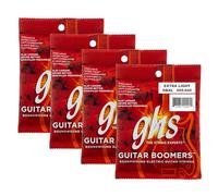 GHS Strings GBXL - Corde per chitarra elettrica nichelate extra leggere (.009-.042), confezione da 4 set