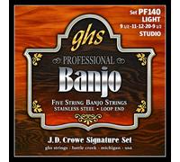 GHS™ Strings »J.D. CROWE SIGNATURE - PF140-5-STRING BANJO« Corde per Banjo - Stainless Steel - Loop End - Light: 09.5-11-12-20-09.5
