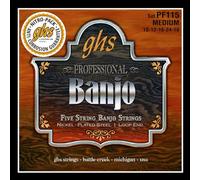 GHS™ Strings »NICKEL PLATED - PF115-5-STRING BANJO« Corde per Banjo - Nickel Plated - Loop End - Medium: 10-12-16-24-10