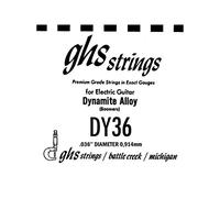 GHS™ Strings »NICKEL PLATED STEEL SINGLE STRING - 036 WOUND - ELECTRIC GUITAR« Corda singola per Chitarra Elettrica - Nickel Plated Steel - Spessore: 036