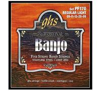 GHS™ Strings »STAINLESS STEEL - PF170-5-STRING BANJO« Corde per Banjo - Stainless Steel - Loop End - Regular Light: 09-11-13-20-09