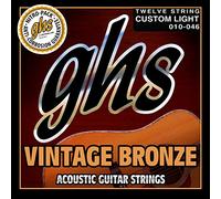 GHS™ Strings »VINTAGE BRONZE™ - VN-12CL - 12-STRING ACOUSTIC GUITAR« Corde per Chitarra Acustica 12-Corde - 85/15 Bronze - Custom Light: 010-046