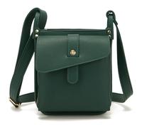 GHTRHSB Borsa a tracolla Dollver, borsa a tracolla in pelle dal design unico, borsa a tracolla da donna multitasche con portafoglio integrato, Verde, 19.5*15*6 cm