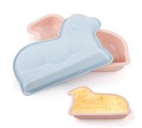 GHUAP Stampo In Silicone per Agnello, 2 Stampi Agnello Pasquale Stampi, 3d Forma di Agnello Stampo di Pasqua, Uno Blu e Uno Rosa può Essere Utilizzato per Preparare Pane, Cioccolato e Budini