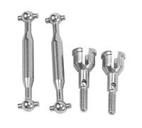 Ghulumn 2 Set Dogbone Albero di Trasmissione Posteriore nel Metallo per SG 1603 SG 1604 SG1603 SG1604 1/16 RC Accessori per Ricambi