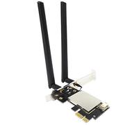 Ghulumn Adattatore per schede WiFi PCIE Bluetooth Dual Band Wireless Scheda di Rete Ripetitore Adattatore per PC Desktop Antenna Wi-Fi M.2