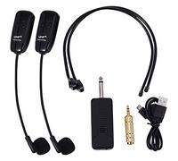 Ghulumn U12F Uhf Per Due Auricolare Fili Microfono Amplificatore Mixer Adatto Per L'insegnamento Guide Lezioni