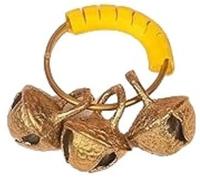 Ghungroo Bells Cavigliere indiane - Pooja Room Brass Decorative Bell | Ghungroo Kadi in ottone per Pooja Aarti (un paio di 1)