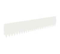 GHVBNMF 20 recinzioni per prato, in acciaio, bianco, 103 x 20 cm, per | Bordo per prato stabile per giardino e giardino: il metallo flessibile consente una separazione pulita di vialetti e aiuole.