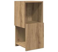 GHVBNMF Armadio angolare 30,5 x 30 x 65 cm, rovere Artisan, 2 scomparti | Scaffale angolare compatto per soggiorno e camera da letto, 2 ripiani aperti, fissaggio a parete incluso per un uso sicuro.