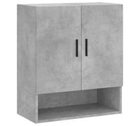 GHVBNMF Armadio da parete grigio cemento, 60 x 31 x 70 cm, in legno | Armadietto compatto per camera da letto e soggiorno. Offre molto spazio sulla parete senza utilizzare lo spazio sul pavimento