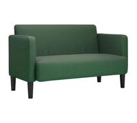 GHVBNMF Divano a 2 posti, verde scuro, 109 cm, in velluto a coste, divano | Arredo imbottito compatto con morbido rivestimento in velluto a coste, ideale per piccoli salotti e angoli di lettura. Con