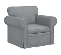 GHVBNMF Divano modulare in tessuto grigio chiaro, divano singolo, 95 x 82 x | Divano singolo flessibile con struttura in metallo e comoda imbottitura in schiuma. Ideale come complemento elegante per il