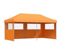GHVBNMF Gazebo pieghevole da giardino, 292 x 580 cm, colore: arancione | Il riparo mobile per terrazza e cortile offre un'ombra flessibile durante feste di famiglia e attività all'aperto.