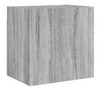 GHVBNMF Mobile da parete per TV, grigio Sonoma, 40,5 x 30 x 40 cm, mobile | Comodino compatto da parete con vano porta per soggiorno e camera da letto, combinabile in modo flessibile come parete