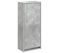 GHVBNMF Mobile sottolavabo sospeso, grigio cemento, 35 x 20 x 81 cm | Armadietto compatto in legno per il bagno. La struttura da parete crea spazio libero sul pavimento nella stanza.