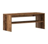 GHVBNMF Mobile TV effetto legno anticato, 100 x 40 x 40 cm, in legno | Mobile basso compatto con ampio spazio per ricevitori e DVD in soggiorno o camera da letto.