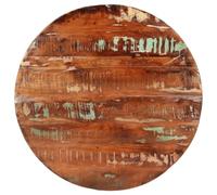 GHVBNMF Piano da tavolo rotondo, diametro 90 x 2,5 cm, in legno massiccio | Sostituisce i vecchi piani del tavolo della sala da pranzo o del bistrot, realizzato in legno massiccio anticato con