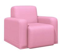 GHVBNMF Poltrona imbottita in tessuto rosa, sedia da lettura moderna per | Sedia relax ergonomica con schienale curvo e morbida imbottitura. Ideale come comoda sedia in camera da letto.