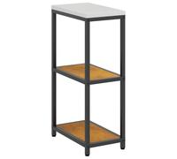 GHVBNMF Scaffale da cucina per esterni, in acciaio, 30 x 50 x 92 cm | Scaffale in acciaio resistente alle intemperie con effetto ruggine per giardino, balcone e cucina, con pratico ripiano.