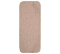 GHVBNMF Set di 15 tappetini antiscivolo per gradini, 60 x 25 cm, beige | Protezione antiscivolo sulle scale: 15 tappetini per gradini in polipropilene beige con base in lattice antiscivolo per il