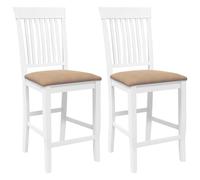 GHVBNMF Set di 2 sgabelli da bar in legno con cuscino, altezza della seduta | Sedie ergonomiche in legno massiccio con morbidi cuscini. Ideale per l'isola della cucina, la sala da pranzo e il bar di casa