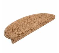 GHVBNMF Set di 20 tappetini antiscivolo per gradini, 65 x 21 x 4 cm, beige | Protezione acustica sulle scale: i tappetini autoadesivi in polipropilene trapuntato proteggono gradini in legno e pietra.
