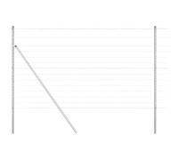 GHVBNMF Set di recinzione 25 x 1,4 m con 52 picchetti in acciaio | Robusta barriera per giardino e terrazzo: la struttura in acciaio zincato protegge in modo affidabile gli ambienti esterni