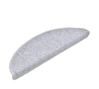 GHVBNMF Tappetini per gradini, 10 pezzi, 56 x 17 x 3 cm, grigio chiaro | Cuscinetti protettivi per scale in legno, riducono il rumore e proteggono i gradini dai graffi.