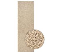 GHVBNMF Tappeto ZIZUR 80 x 200 cm, effetto iuta, per interni ed esterni | Elegante tappeto per interni ed esterni in plastica robusta con effetto naturale. Ideale per terrazze, balconi