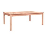 GHVBNMF Tavolo da giardino in legno massiccio Douglas, 121 x 82,5 x 45 cm | Robusto mobile per esterni in legno non trattato per ore di convivenza sulla terrazza o nel giardino di casa.