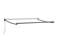 GHVBNMF Telaio per tenda da sole allungabile manuale, antracite, 3 x 2 m, robusto telaio per ombrellone in alluminio per terrazza e giardino, braccio articolato, telaio senza panno con manovella, 165