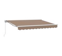 GHVBNMF Tenda da sole manuale con braccio articolato, 4,5 x 3,5 m, colore | Ideale per terrazze e balconi: offre una piacevole ombra nel giardino grazie al robusto montaggio a parete e manovella.